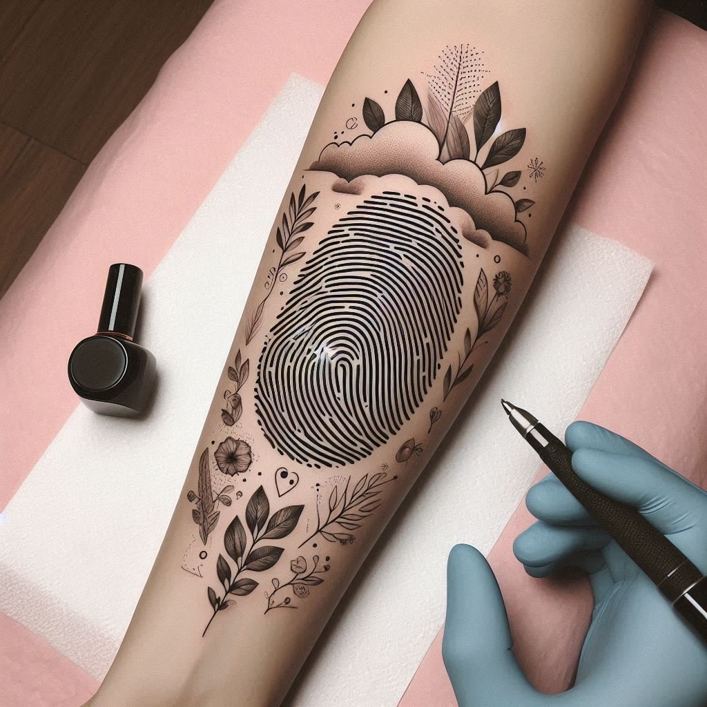 15 Unique Fingerprint Tattoos to Capture a Special Moment 13 15 Unique Fingerprint Tattoos to Capture a Special Moment