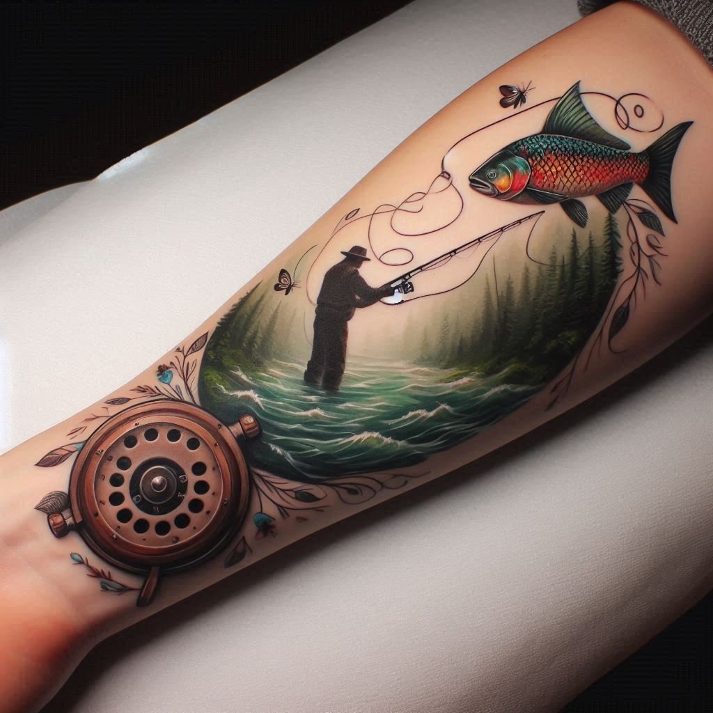 15 Fishing Tattoos to Represent Patience and Perseverance