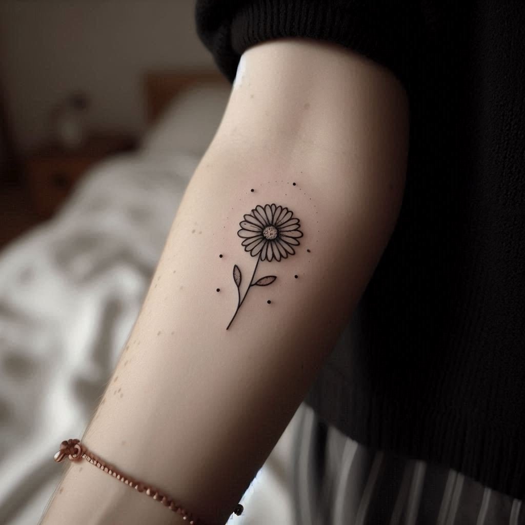 15 Daisy Tattoo Ideas to Represent Innocence and Purity