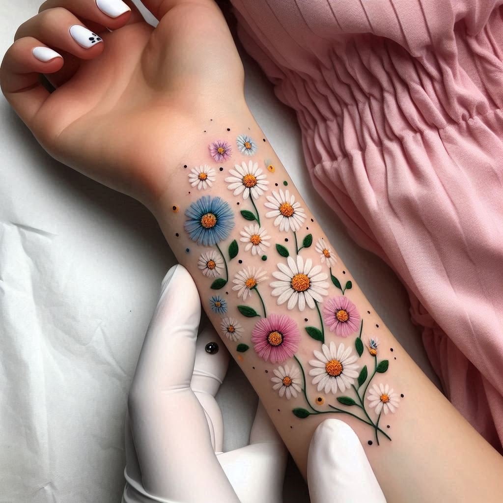 15 Daisy Tattoo Ideas to Represent Innocence and Purity