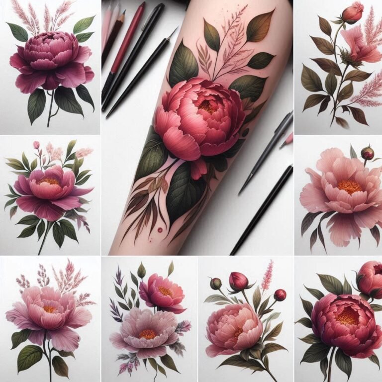 15 Delicate and Beautiful Peony Tattoo Ideas to Adorn Your Body