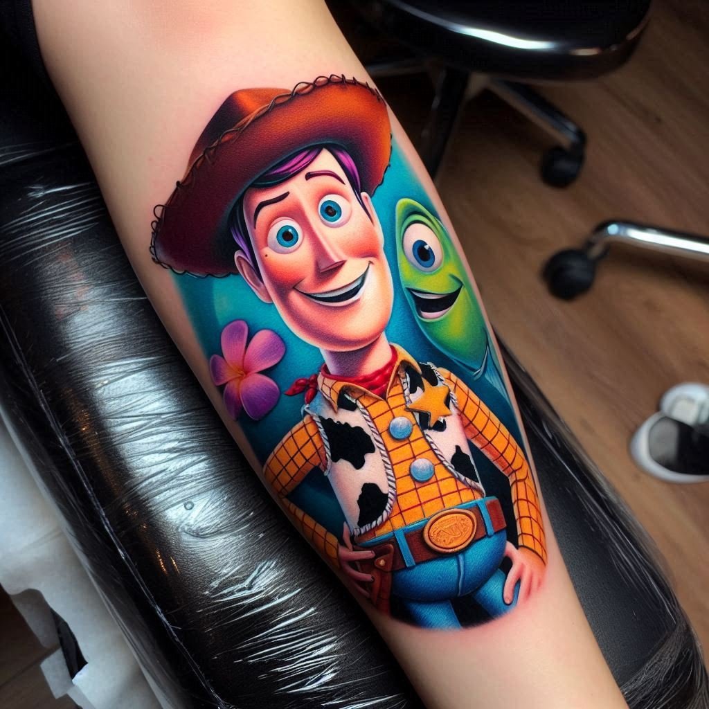 15 Disney Tattoo Ideas to Represent Childhood Wonder and Magic 14 15 Disney Tattoo Ideas to Represent Childhood Wonder and Magic