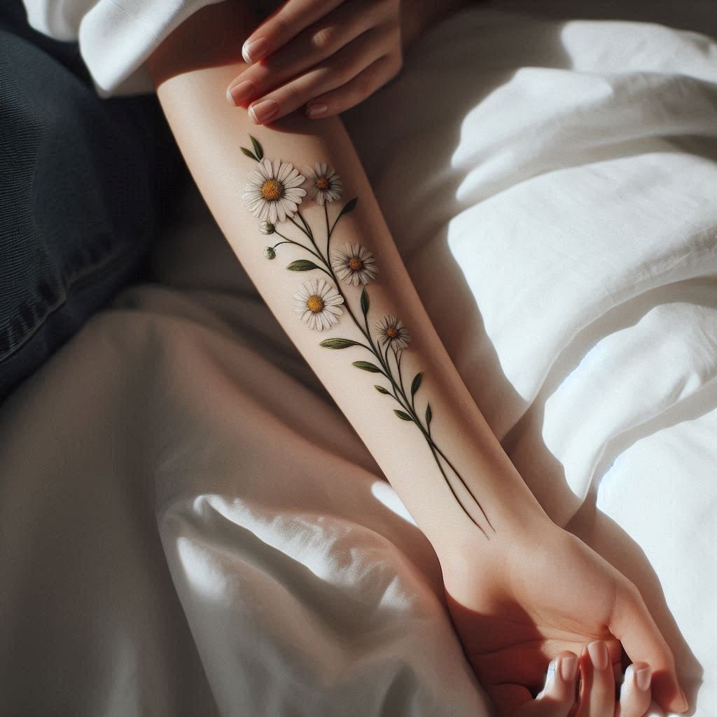 15 Daisy Tattoo Ideas to Represent Innocence and Purity