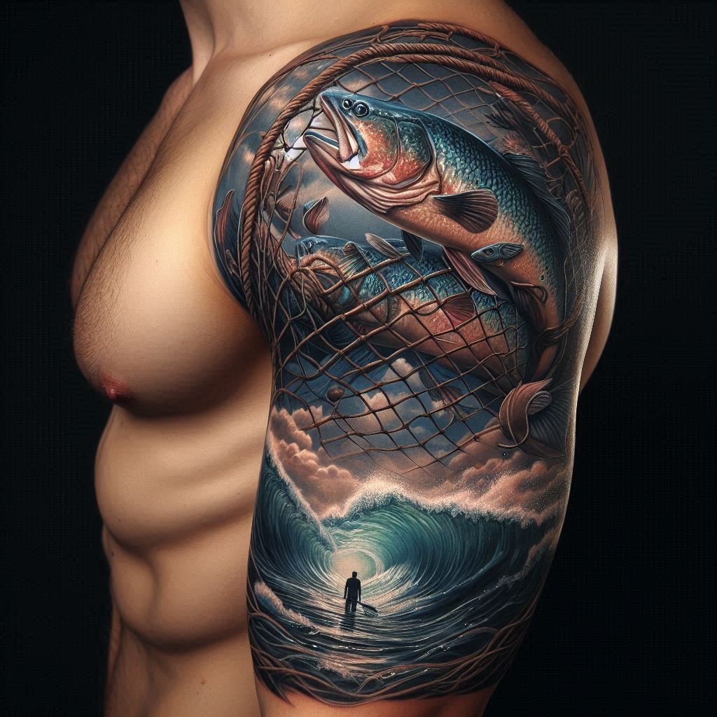 15 Fishing Tattoos to Represent Patience and Perseverance