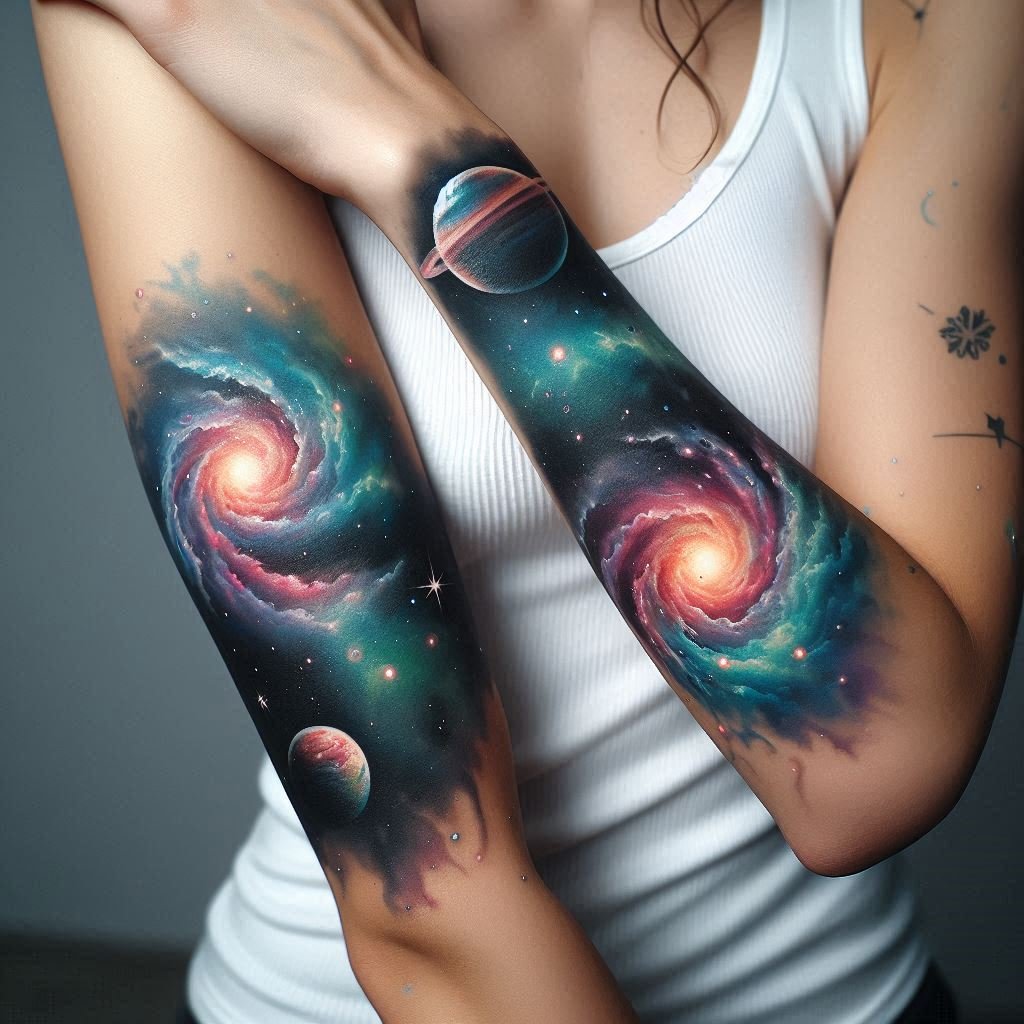 15 Galaxy Tattoo Ideas to Represent the Wonders of the Universe