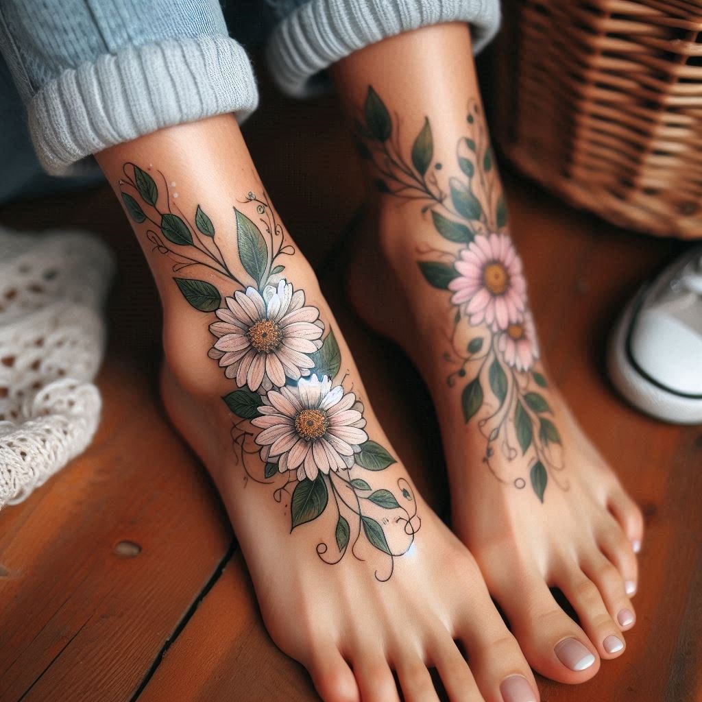 15 Daisy Tattoo Ideas to Represent Innocence and Purity