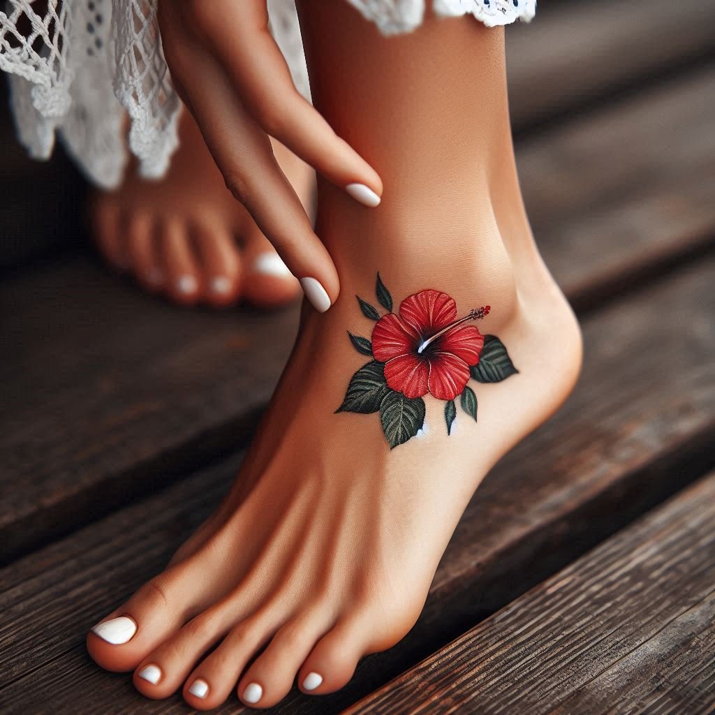 15 Flower Ankle Tattoo Ideas to Add a Touch of Delicacy