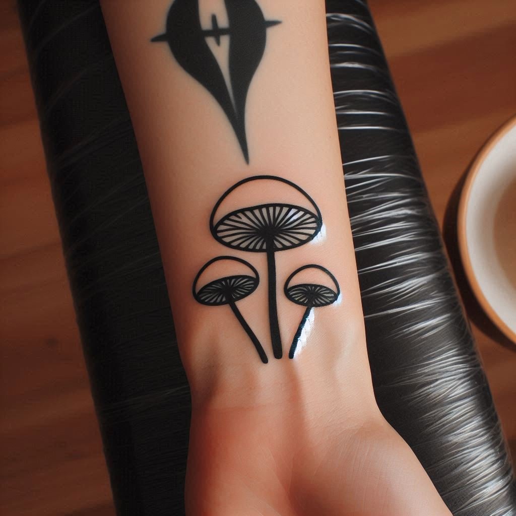 15 Mushroom Tattoo Ideas to Represent Growth and Transformation 10 15 Mushroom Tattoo Ideas to Represent Growth and Transformation