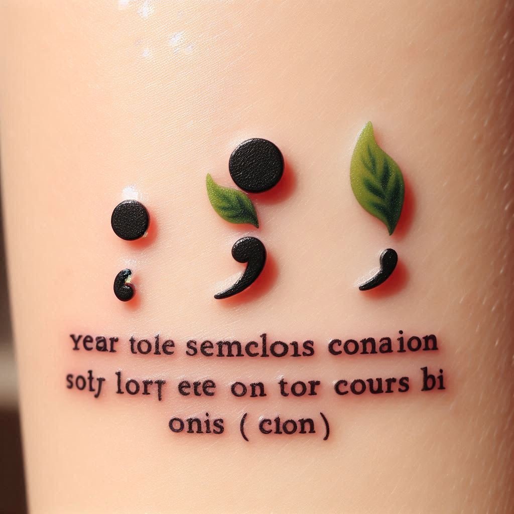 15 Semicolon Tattoo Ideas to Raise Awareness and Hope 3 15 Semicolon Tattoo Ideas to Raise Awareness and Hope