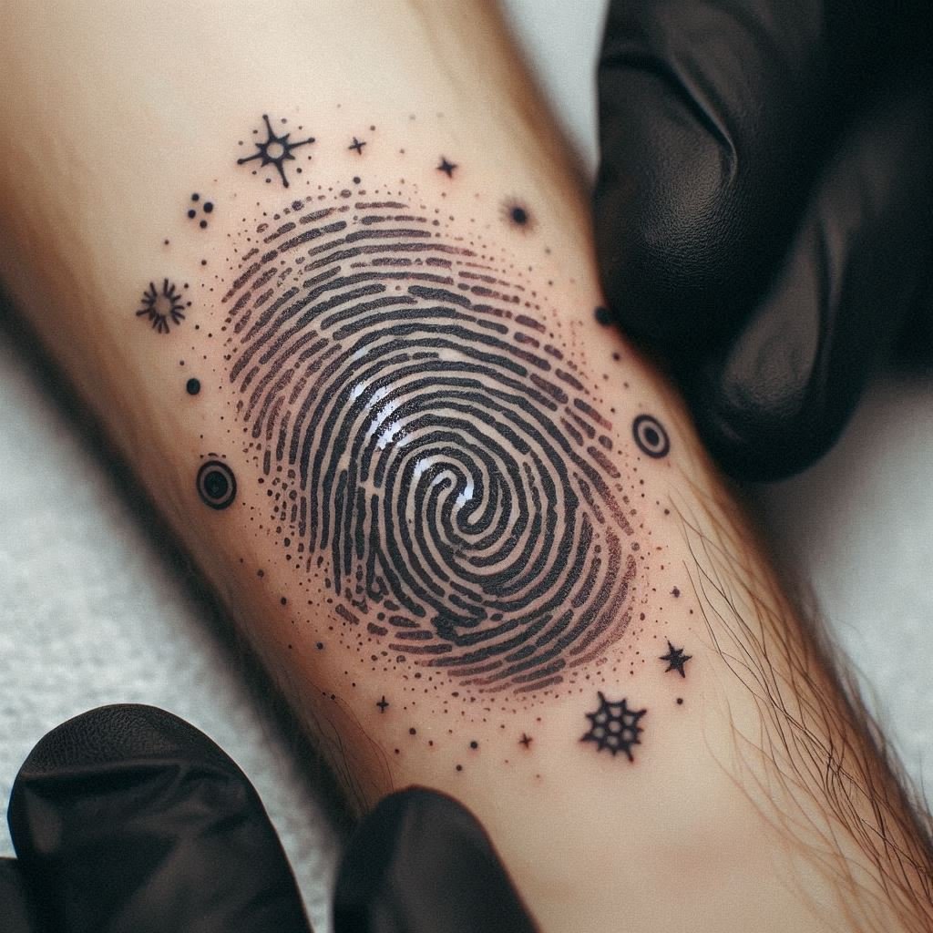 15 Unique Fingerprint Tattoos to Capture a Special Moment 6 15 Unique Fingerprint Tattoos to Capture a Special Moment