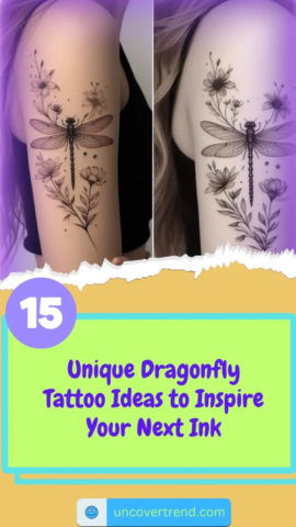 15 Dragonfly Tattoo Ideas to Represent Change and Transformation