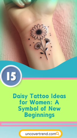 15 Daisy Tattoo Ideas to Represent Innocence and Purity