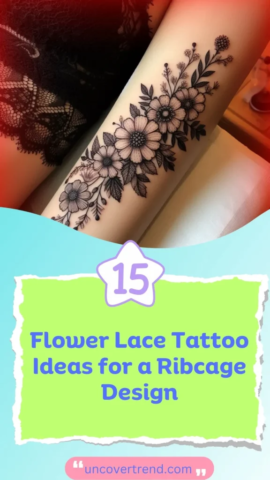 15 Flower Lace Tattoo Ideas to Add a Touch of Delicacy