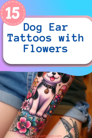 15 Dog Ear Tattoo Ideas to Cherish Precious Memories