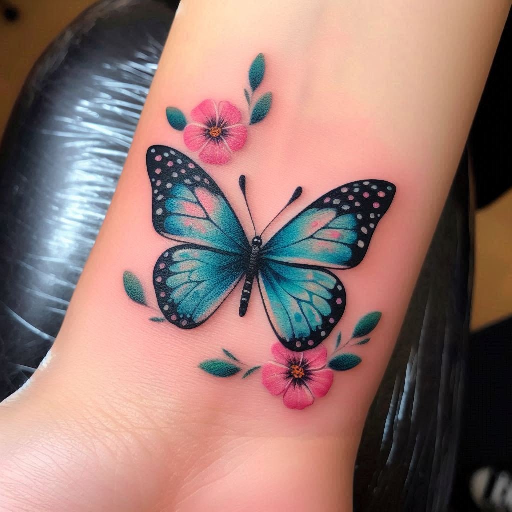 15 Half Butterfly Half Flower Tattoo Ideas to Spread Joy and Happiness