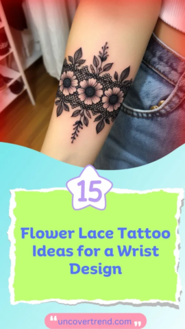 15 Flower Lace Tattoo Ideas to Add a Touch of Delicacy