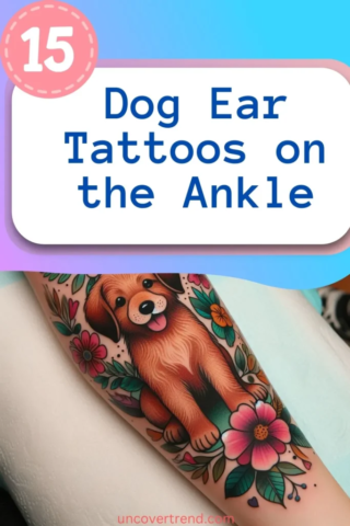 15 Dog Ear Tattoo Ideas to Cherish Precious Memories