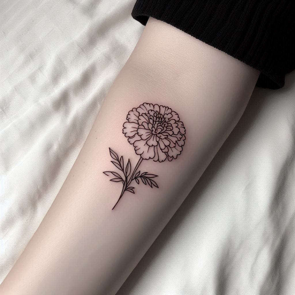 15 October Birth Flower Tattoo Ideas to Celebrate a Special Month 4 15 October Birth Flower Tattoo Ideas to Celebrate a Special Month