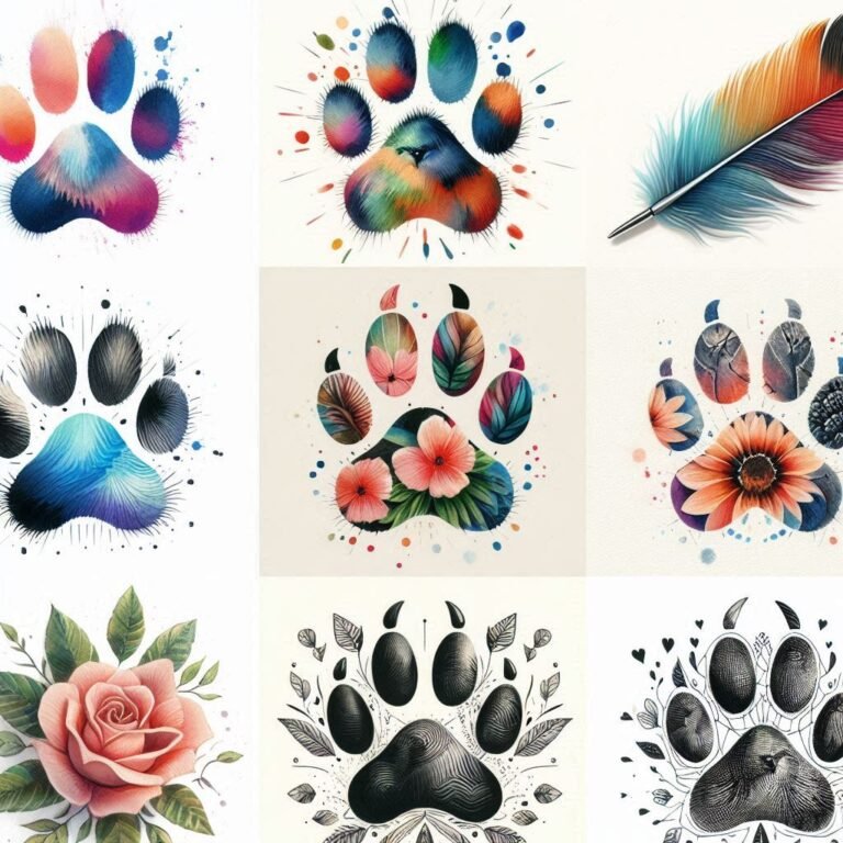 15 Pawprint Tattoo Ideas to Cherish Precious Memories