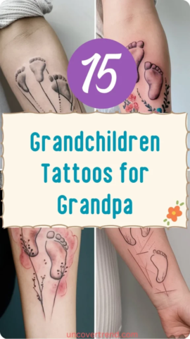 15 Adorable Grandchildren Tattoos to Treasure Forever