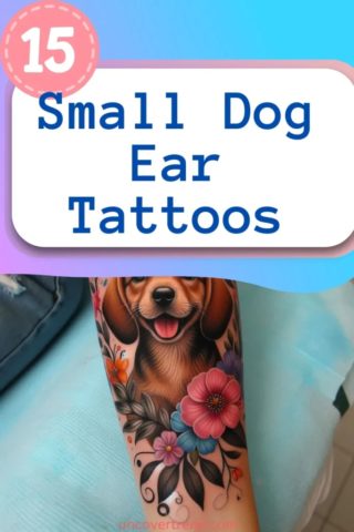 15 Dog Ear Tattoo Ideas to Cherish Precious Memories