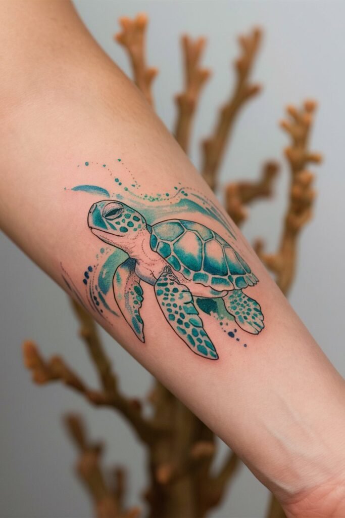 15 Sea Turtle Tattoo Ideas to Represent Wisdom and Endurance