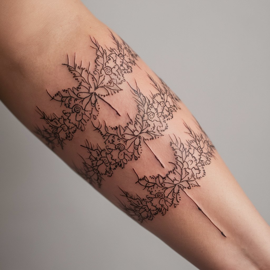 15 Flower Lace Tattoo Ideas to Add a Touch of Delicacy 7 15 Flower Lace Tattoo Ideas to Add a Touch of Delicacy
