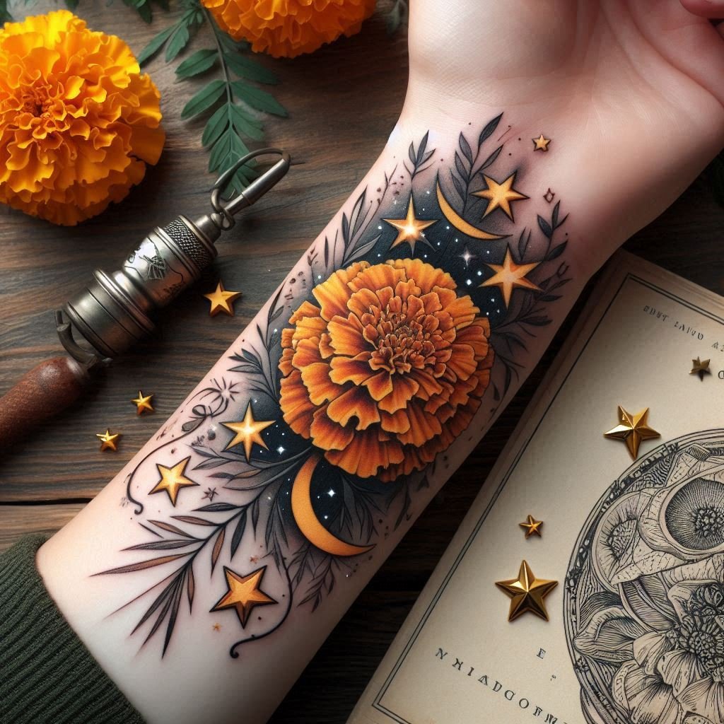 15 October Birth Flower Tattoo Ideas to Celebrate a Special Month 13 15 October Birth Flower Tattoo Ideas to Celebrate a Special Month
