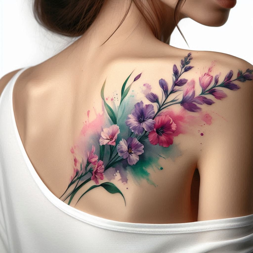 15 July Birth Flower Tattoo Ideas to Celebrate a Special Month