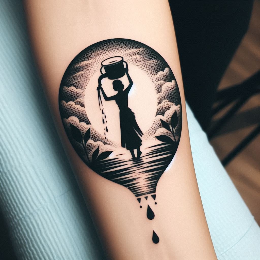 15 Aquarius Tattoo Designs to Represent the Water Bearer 1 Tattoo
