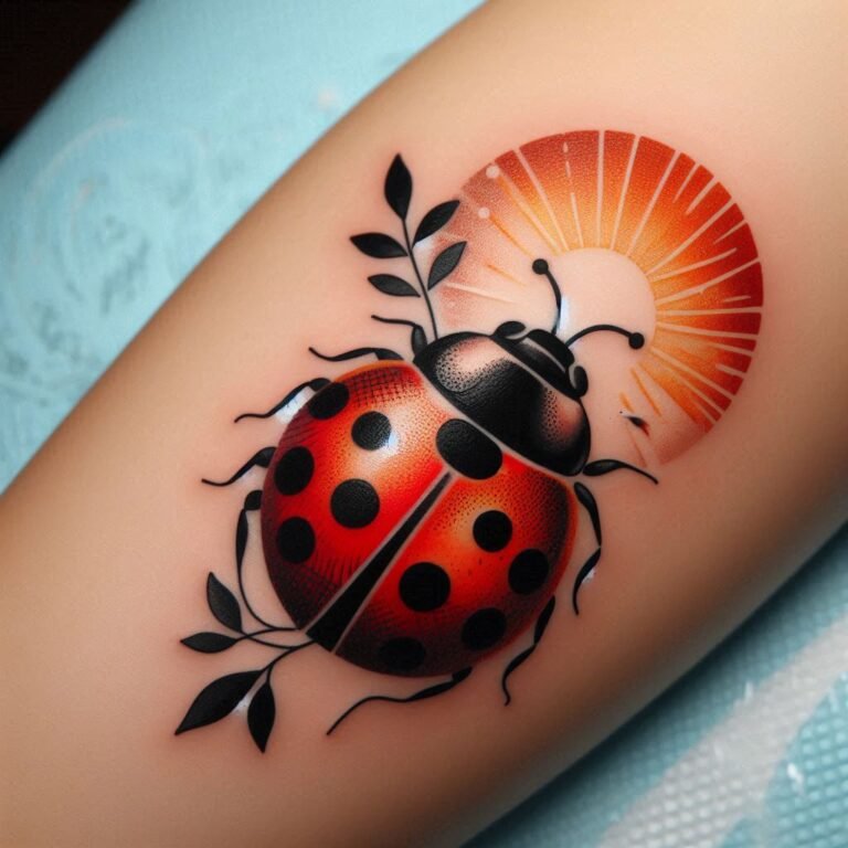 15 Ladybug Tattoo Ideas to Represent Good Luck and Prosperity