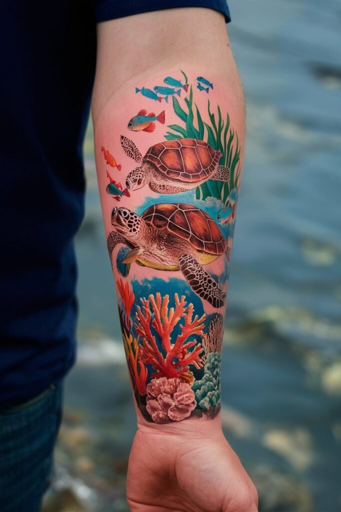 15 Sea Turtle Tattoo Ideas to Represent Wisdom and Endurance